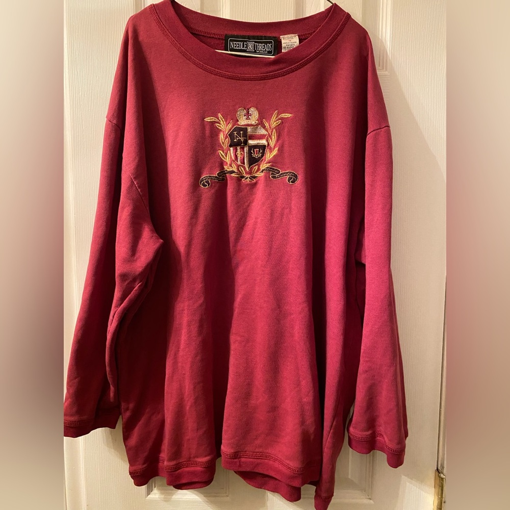 Needle & Thread Burgundy Top